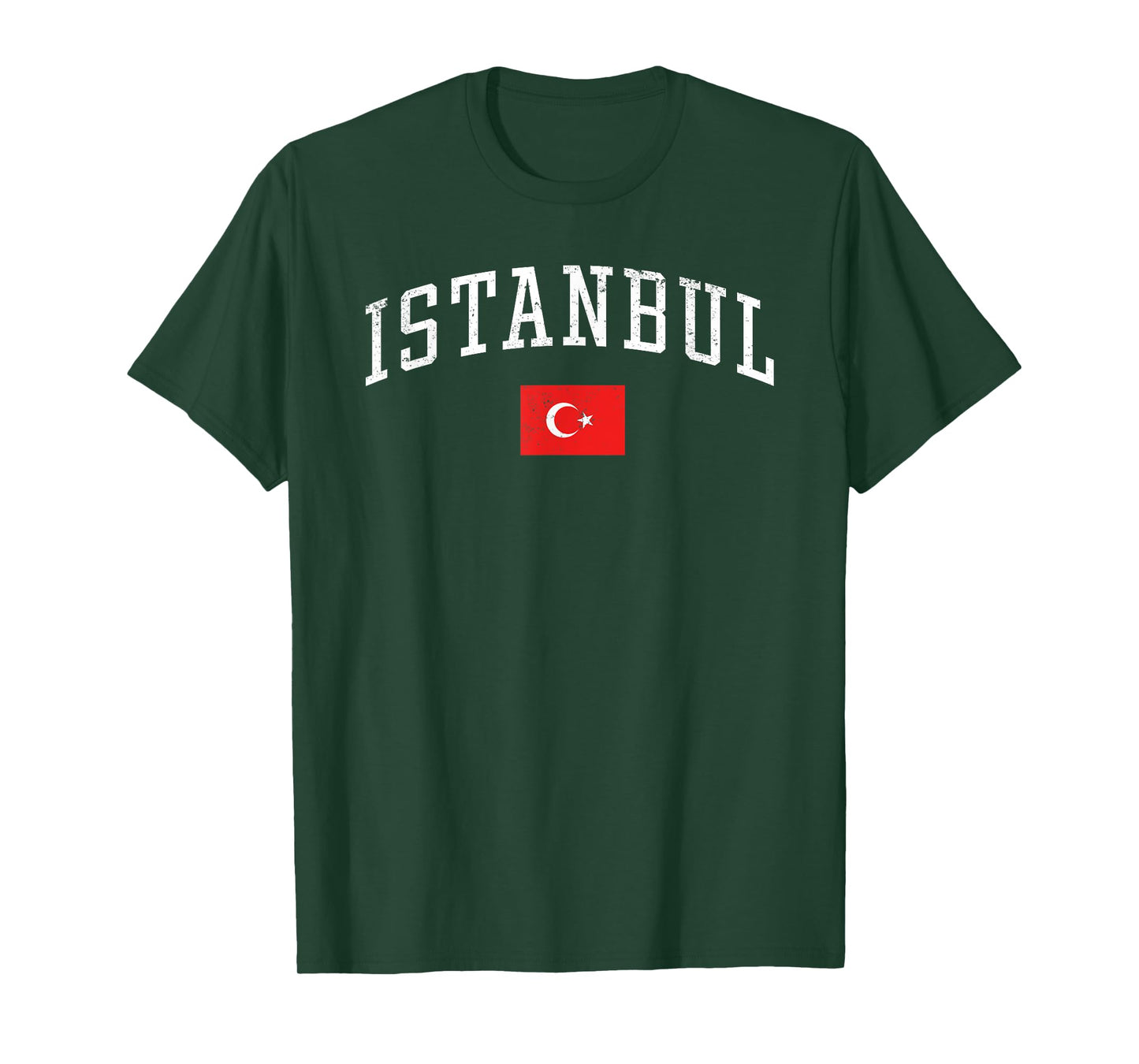 Vintage Istanbul Turkey Country Flag Souvenir Vacation T-Shirt