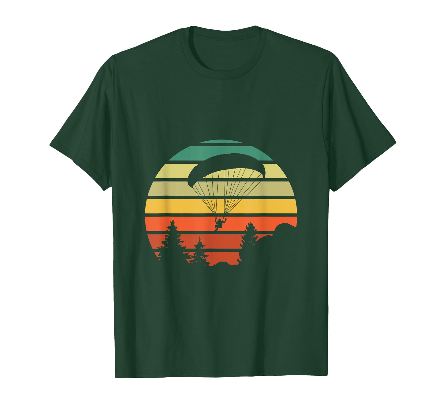 Paragliding Outfits Paraglider Vintage Paragliding Over Forest T-Shirt