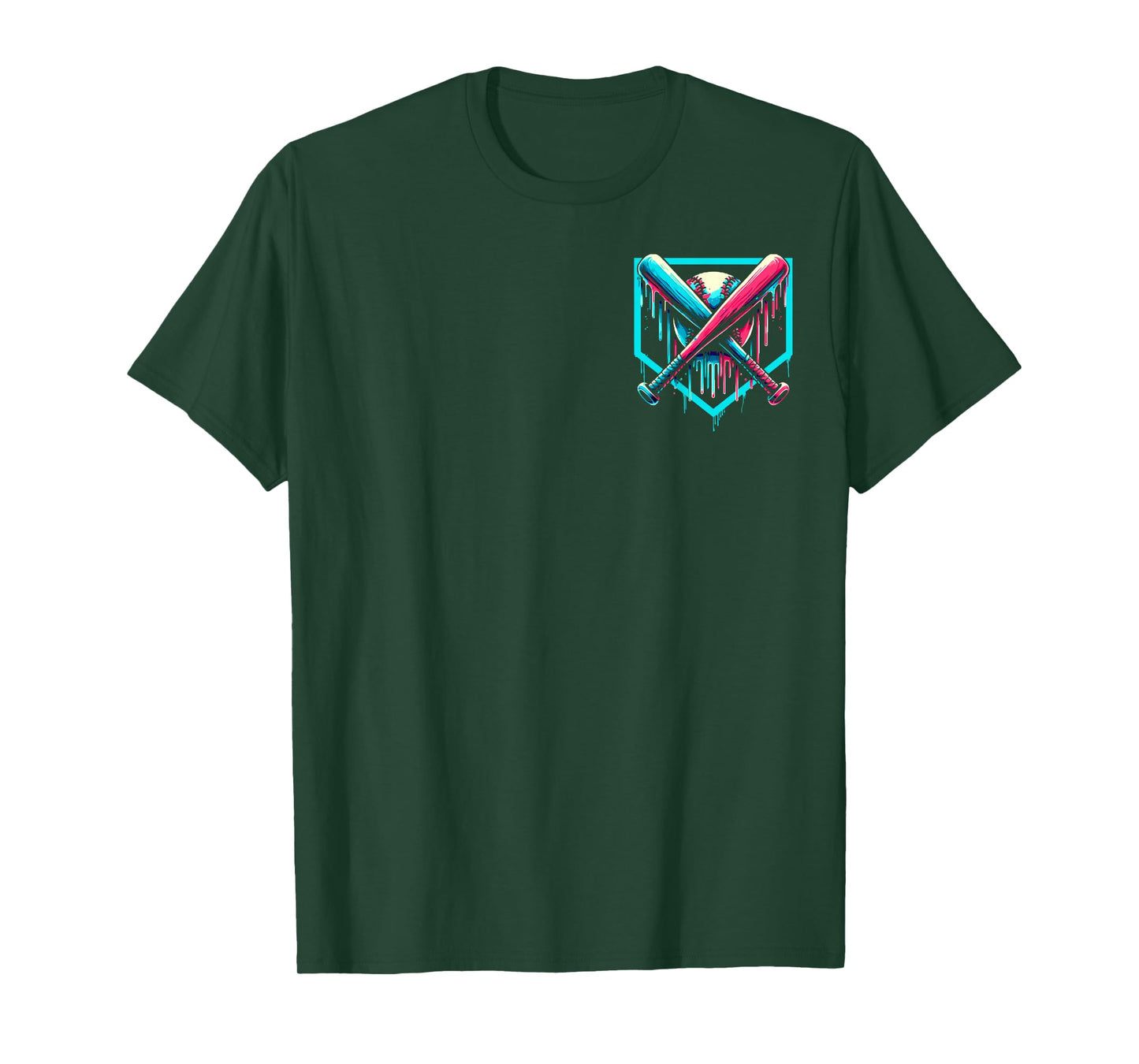 Baseball Drip 11th Birthday Home Plate Boy Youth 11 Year Old T-Shirt