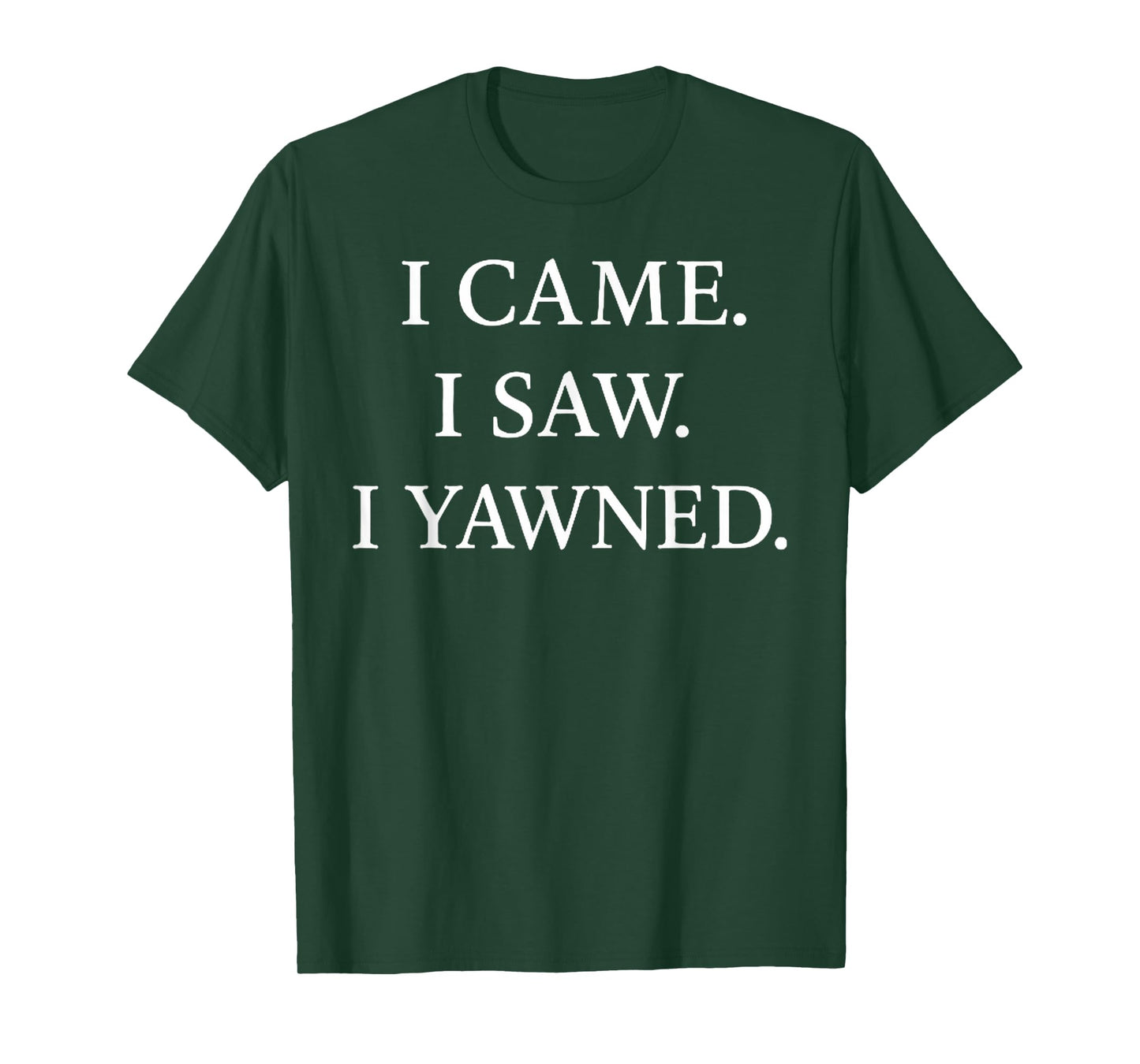 I Came I Saw I Yawned Funny Statement T-Shirt