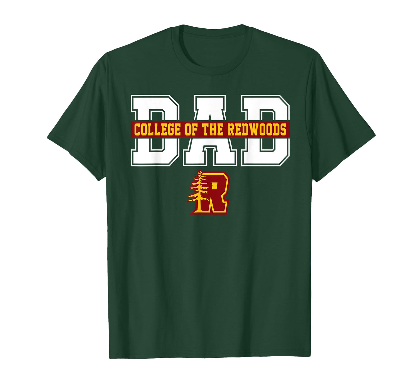 College of the Redwoods Dad Father Arch Vintage Design Men T-Shirt