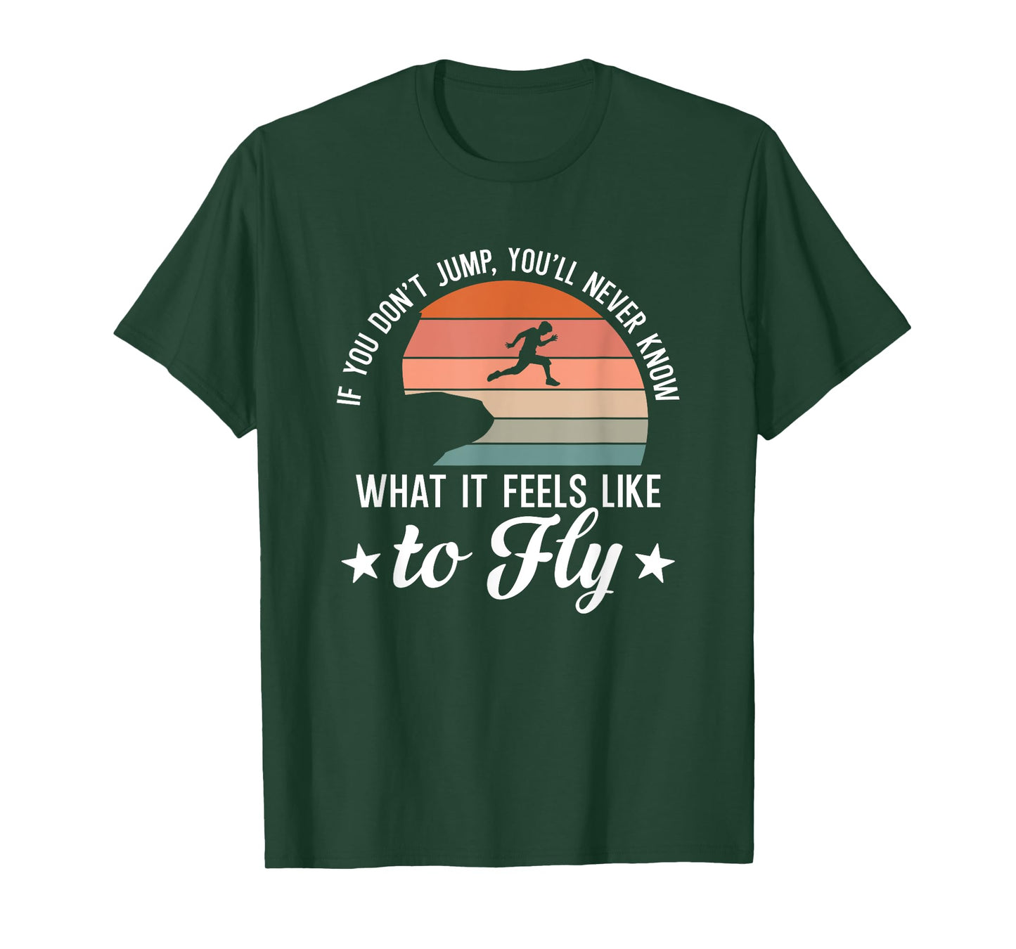 Feel To Fly Extreme Jumping Cliff Diver Vintage Cliff Diving T-Shirt