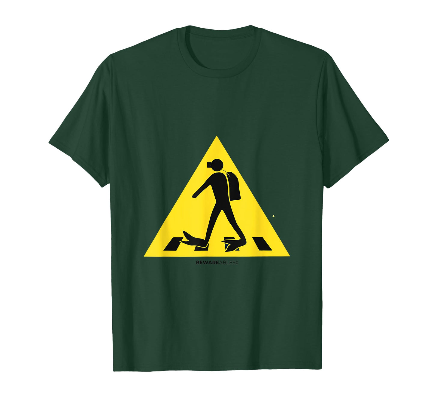 Scuba diver crossing the road in full dive gear T-Shirt