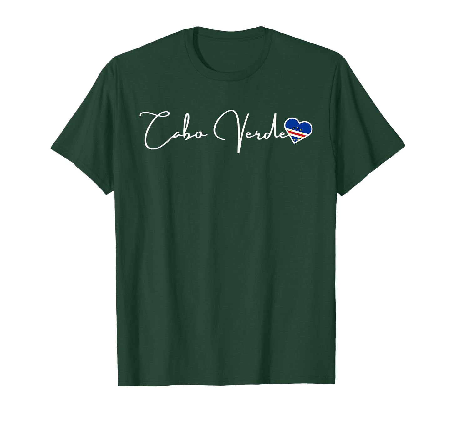 Cabo Verde Heart Cabo Verde Flag Pride Verdian Cape Verde T-Shirt