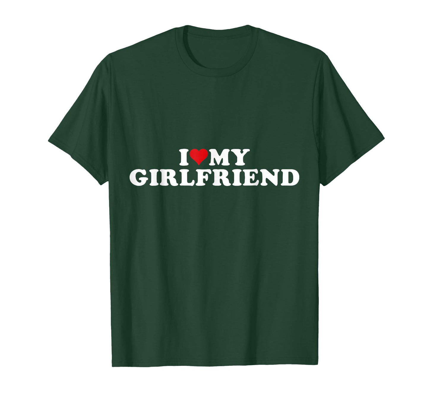I Love My Beautiful Girlfriend I Heart My Beautiful Gf T-Shirt