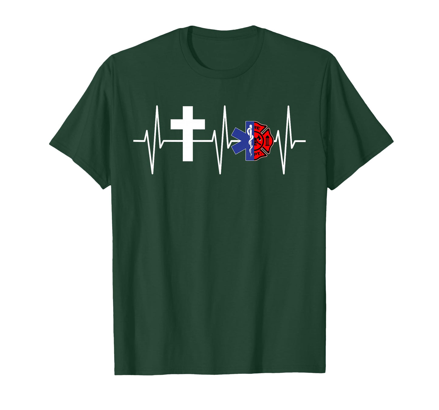 Christian Firefighter EMT Shirt Religious Firefighter EMS T-Shirt