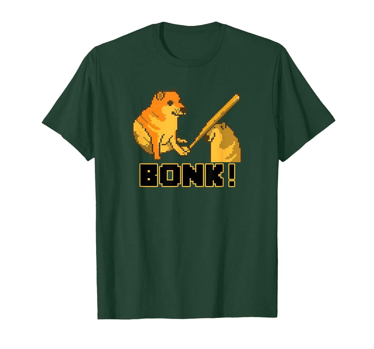 Extended Lunch Break Cheems Bonk Meme Pixel Art T-Shirt