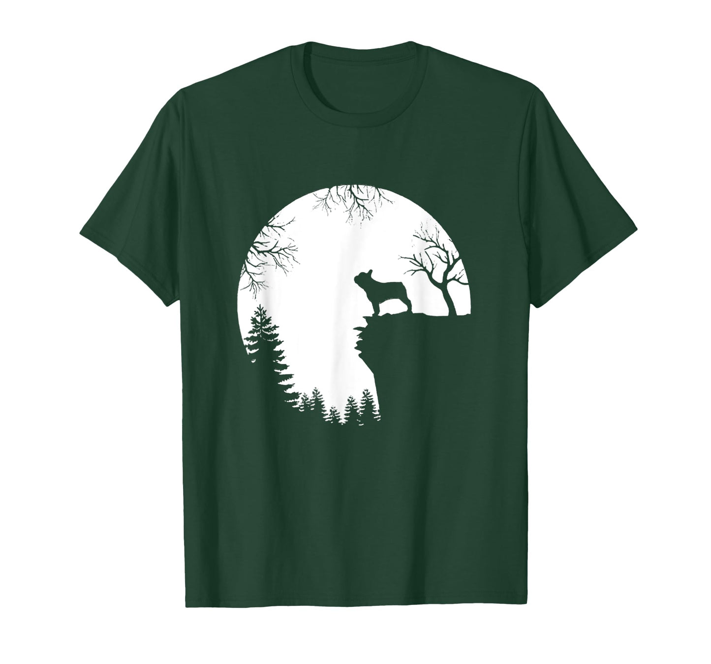 Funny French Bulldog And Moon Halloween Dog Lover Costume T-Shirt