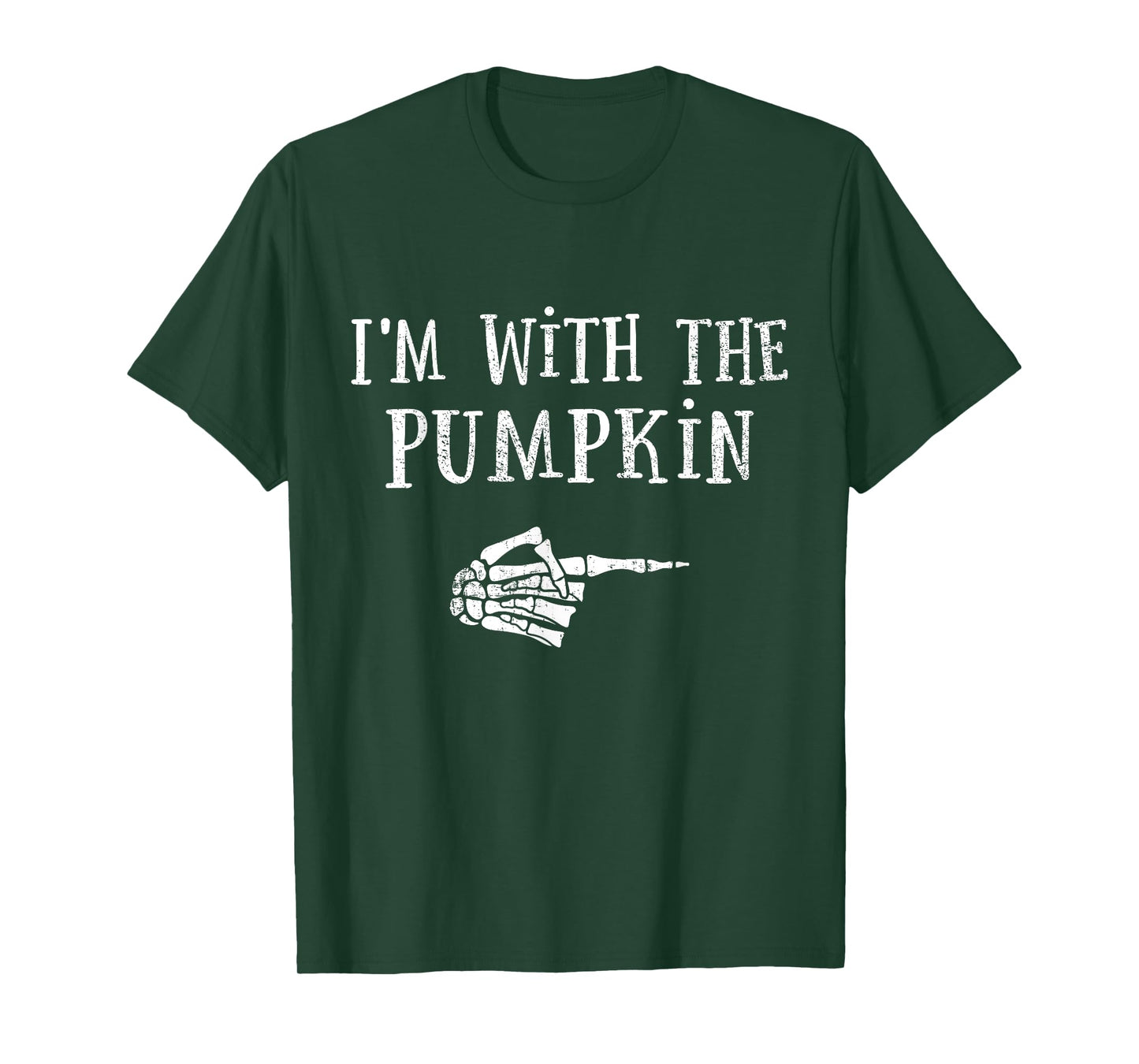 Im with pumpkin matching partner couple costume halloween T-Shirt
