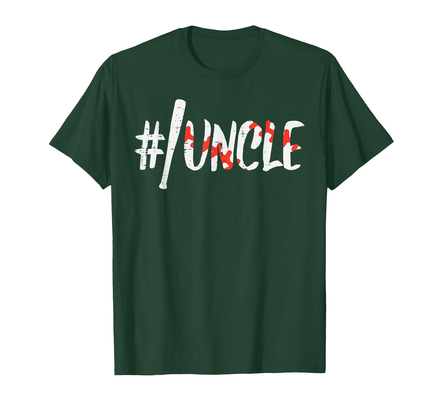 Hashtag #Baseball Bat Uncle Fathers Day Sports Player Men T-Shirt