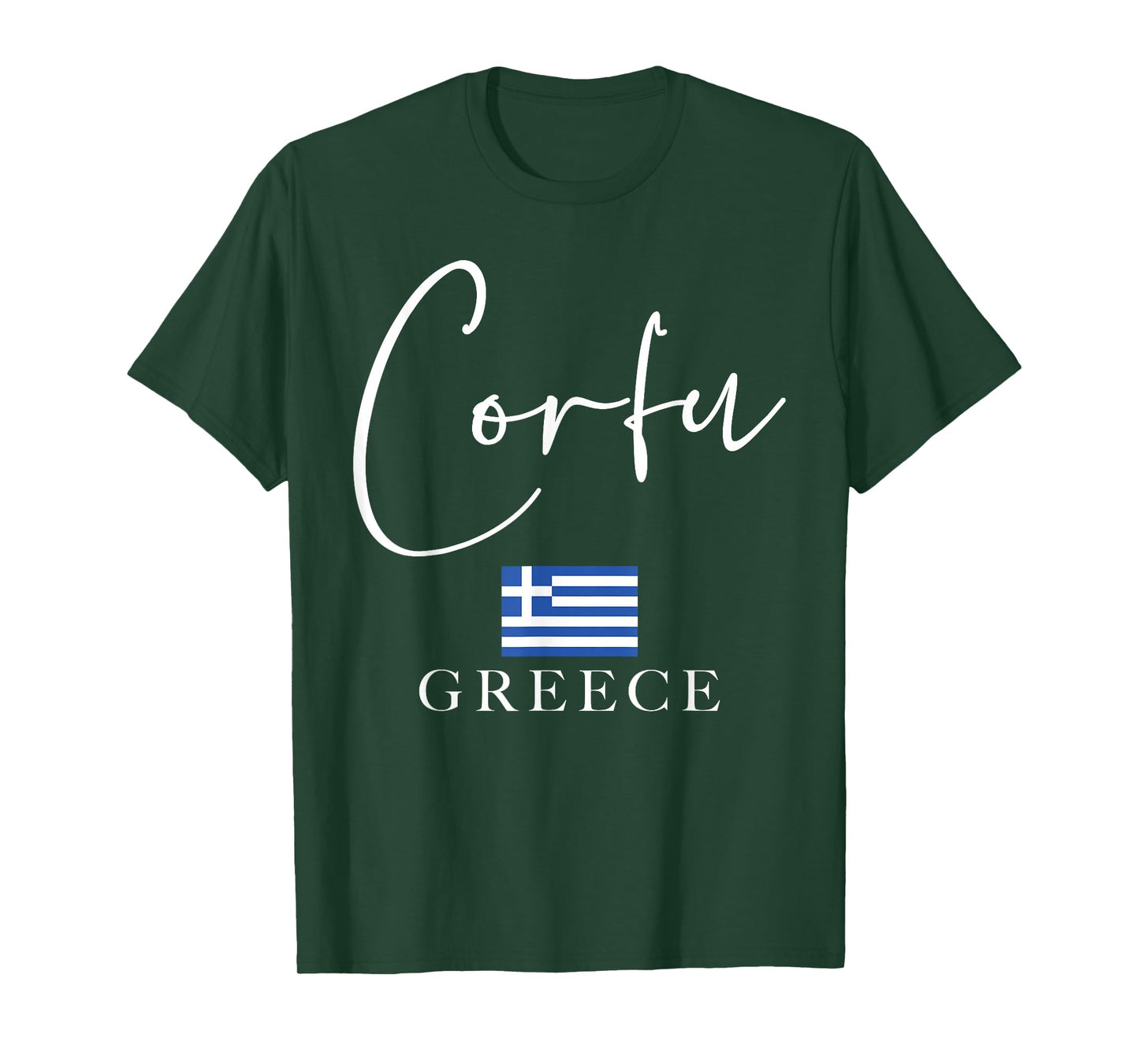 Greece Flag Vacation - Island Corfu T-Shirt