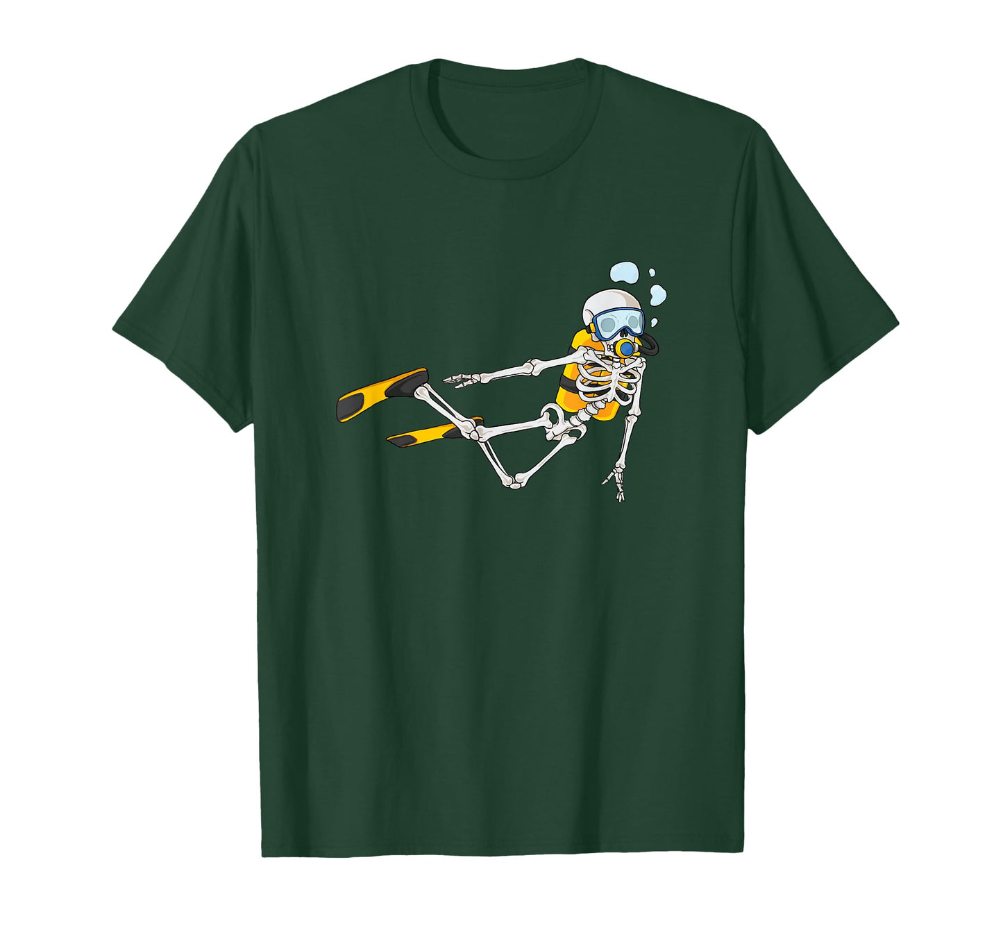 Skeleton Scuba Diver - Scuba Diving Underwater Ocean T-Shirt