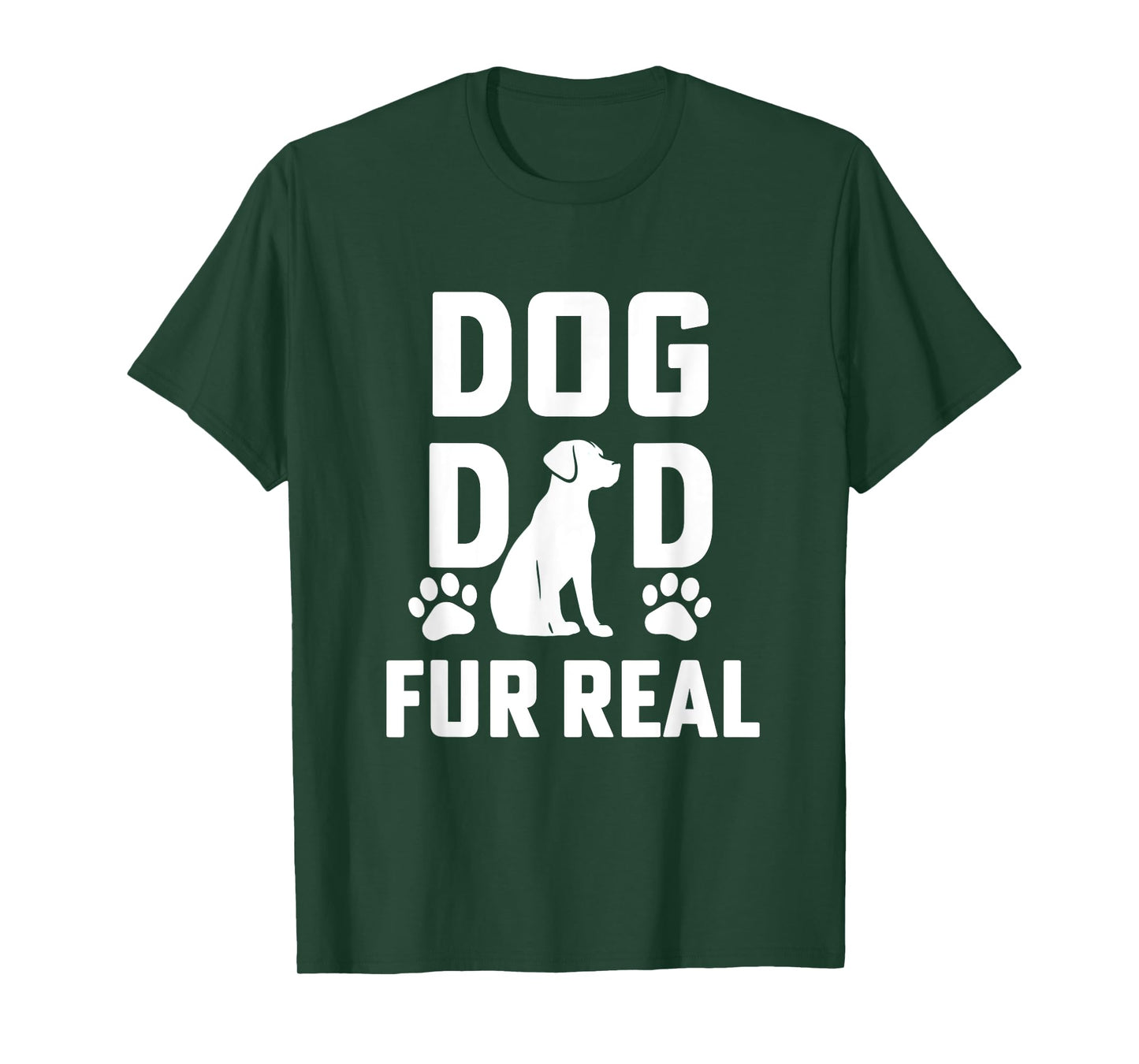 Dog Dad Fur Real Pet Owner Paw Parents Canine Funny T-Shirt