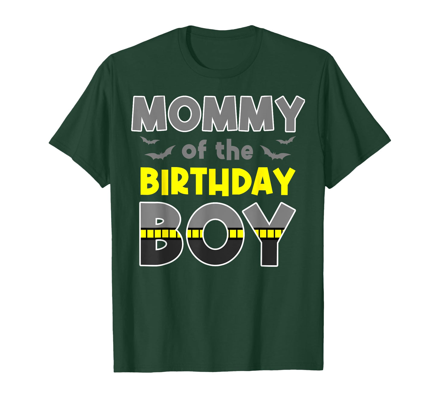 Mommy Of The Birthday Boy Bat Family Party Theme Boys Gift T-Shirt