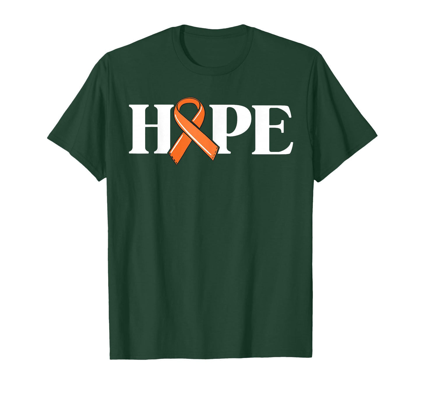 Leukemia Cancer Awareness Items Cancer Hope Orange Ribbon T-Shirt