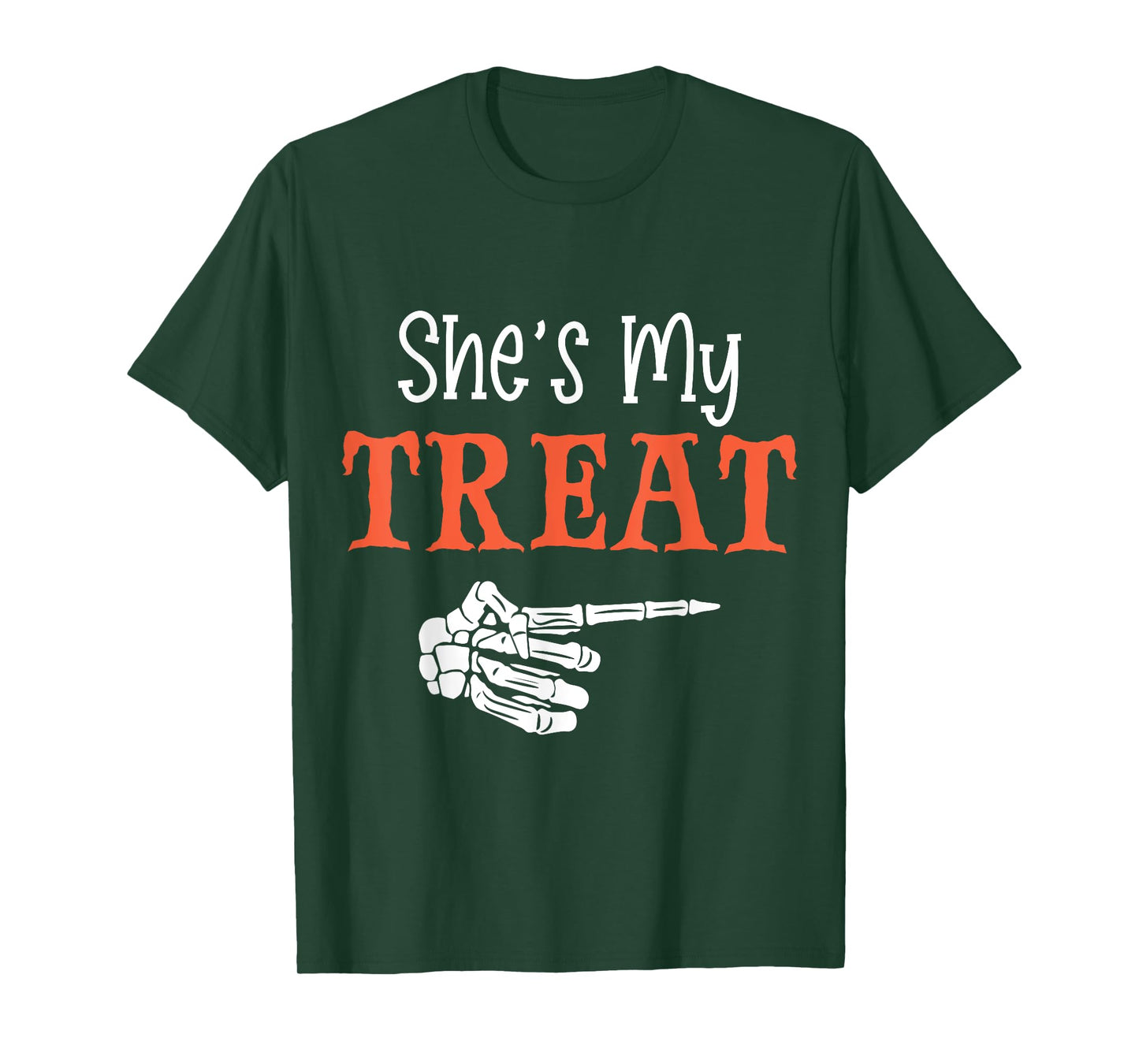 She's My Treat Funny Halloween Matching Couple Boyfriend T-Shirt