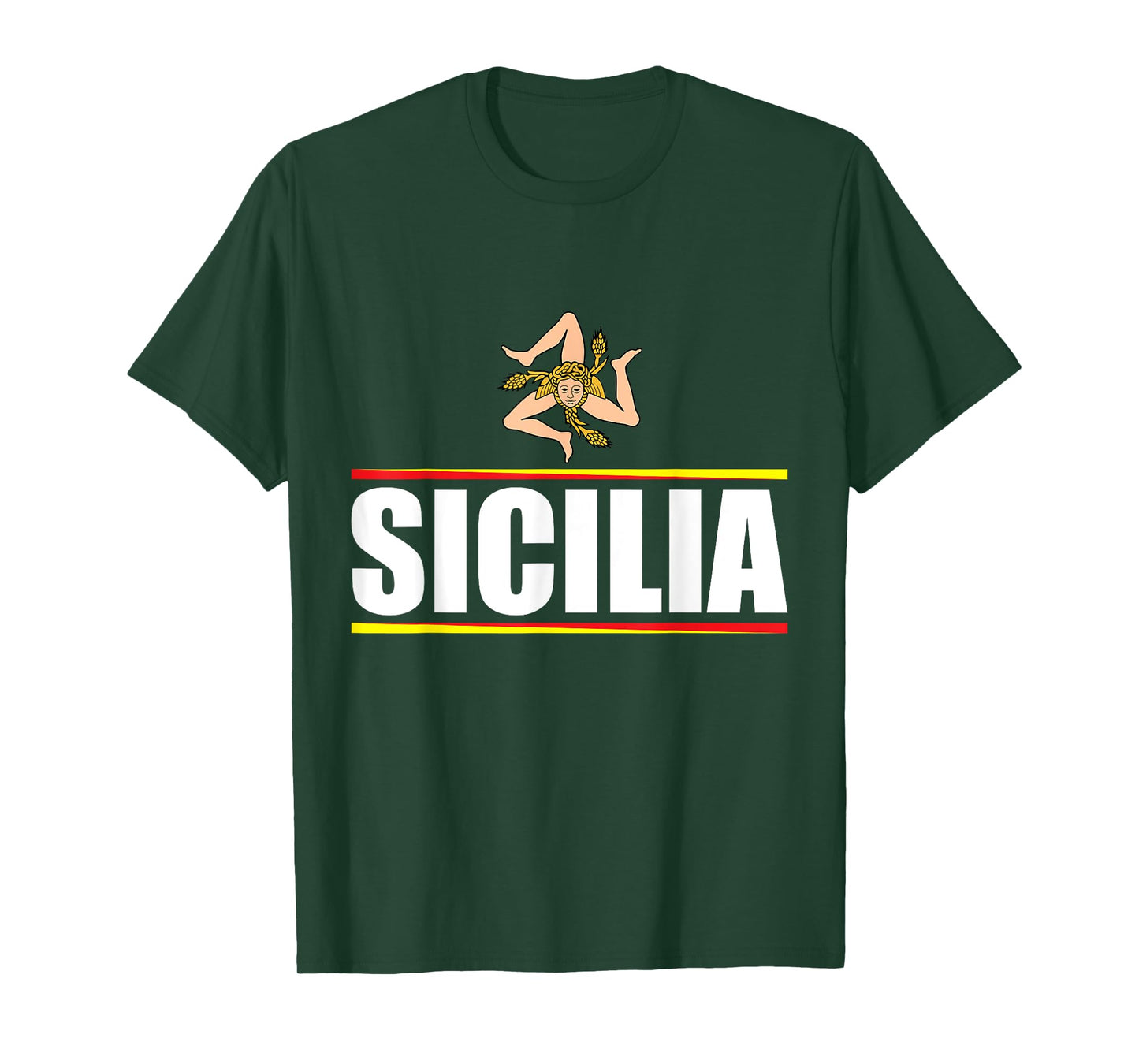 Sicilia Flag Sicily Palermo Italy T-Shirt