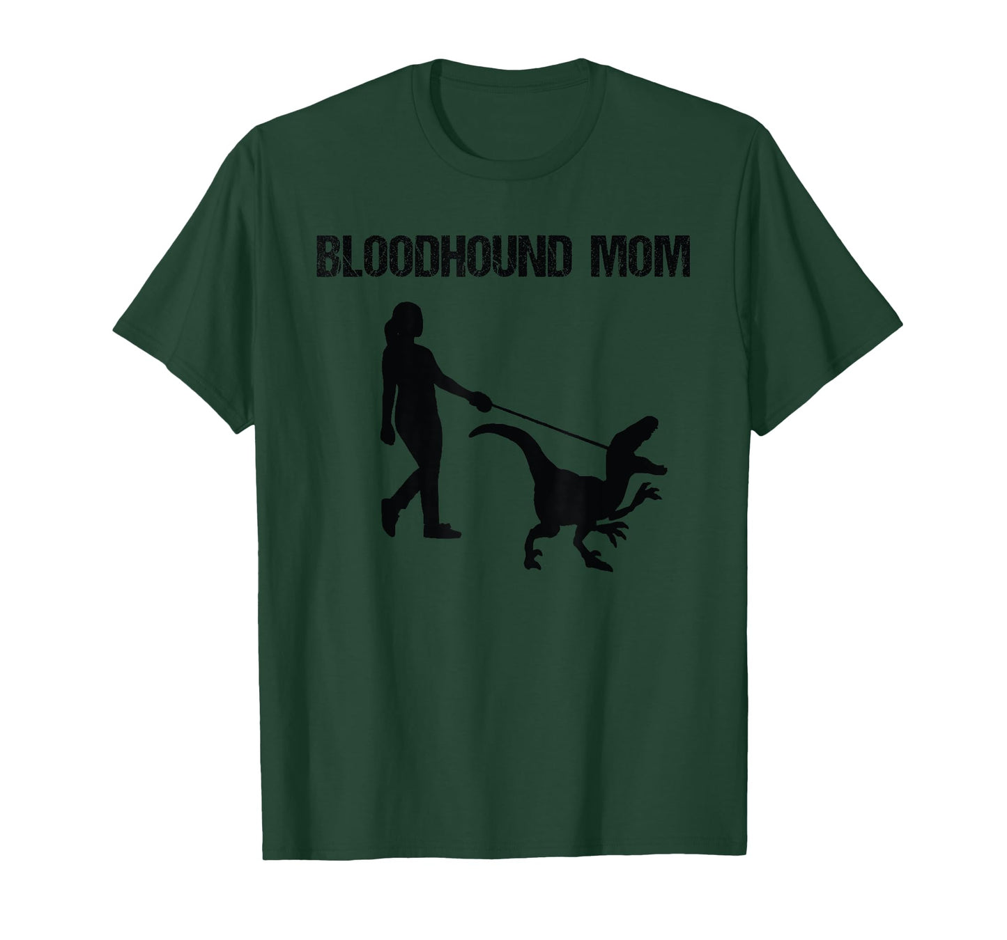 funny Bloodhound Dog mom Dinosaur Men Women Girls Kids T-Shirt
