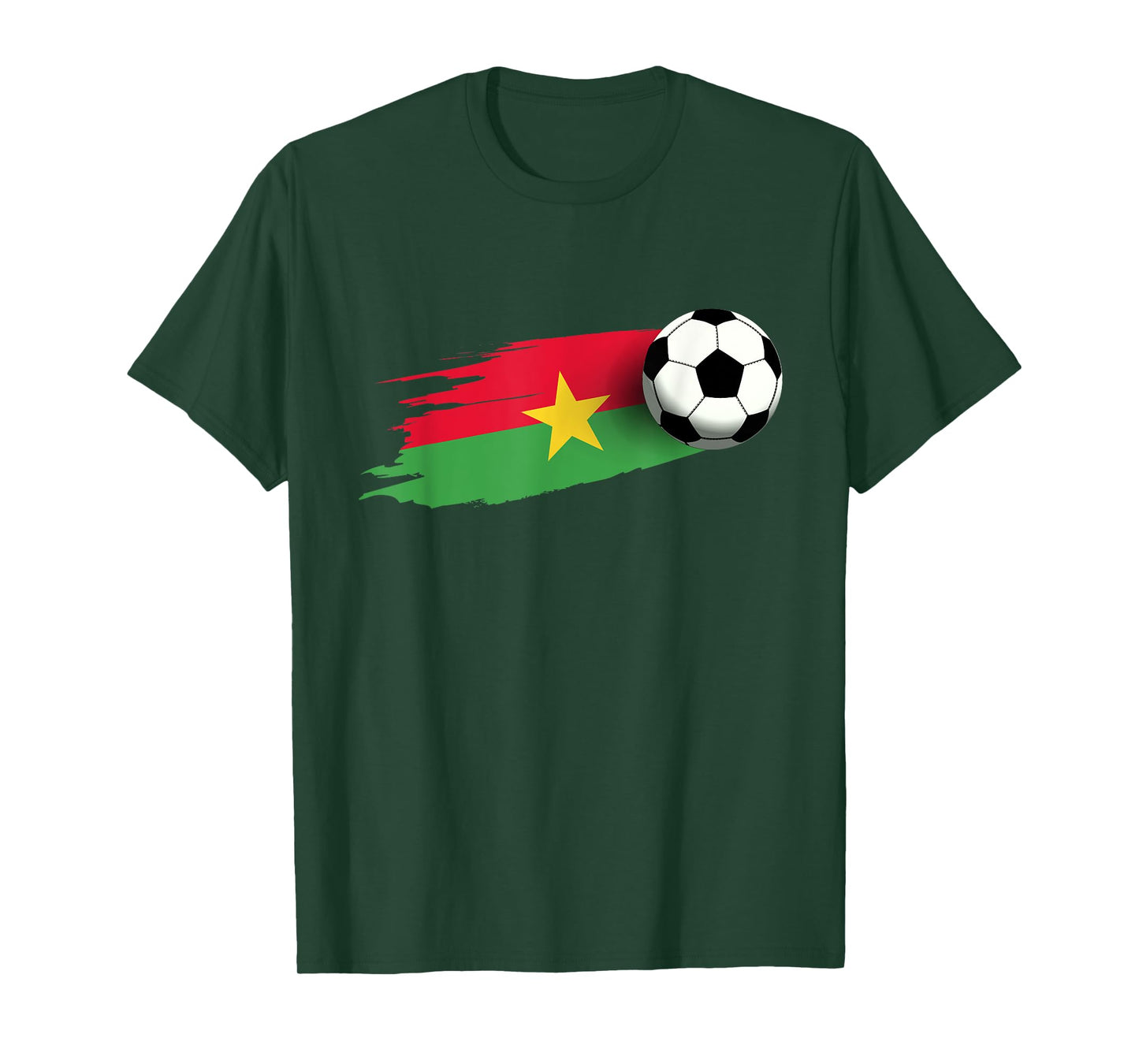 Burkina Faso Flag Jersey Burkinese Soccer Team Burkinese T-Shirt