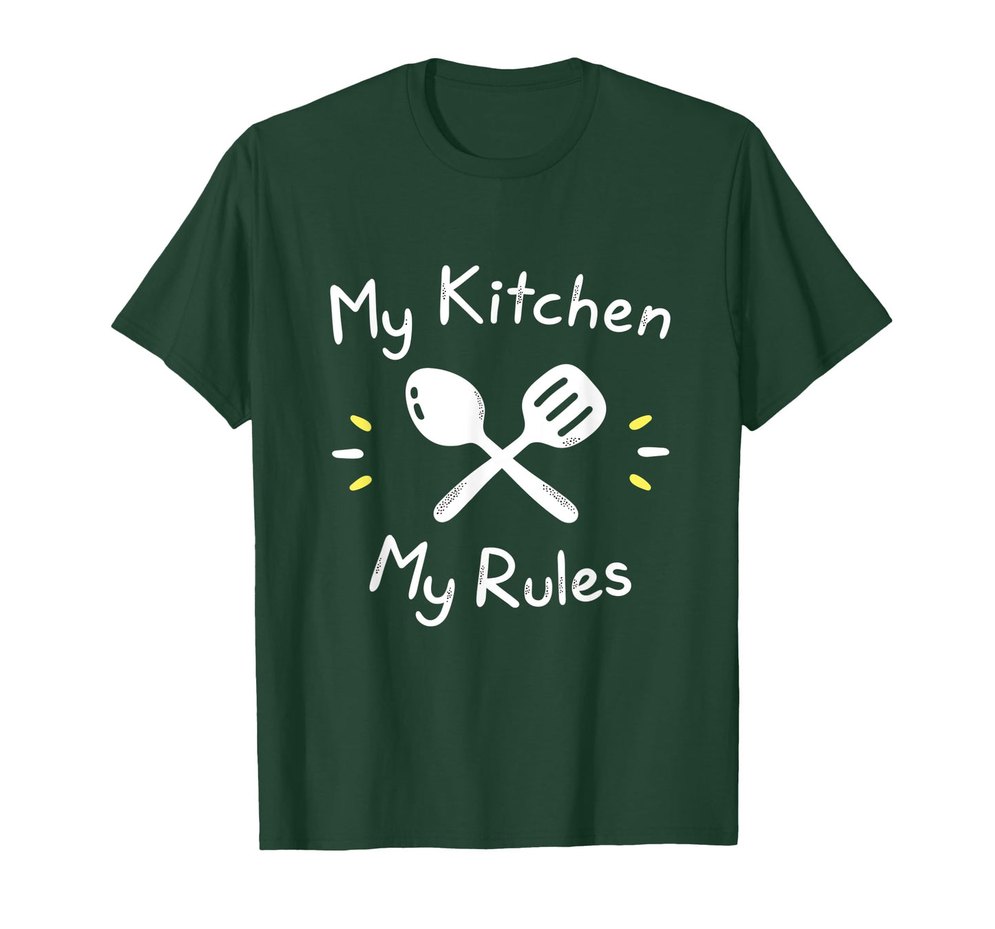 My Kitchen Rules Funny Gift For Cooking Mom & Chef Dad T-Shirt