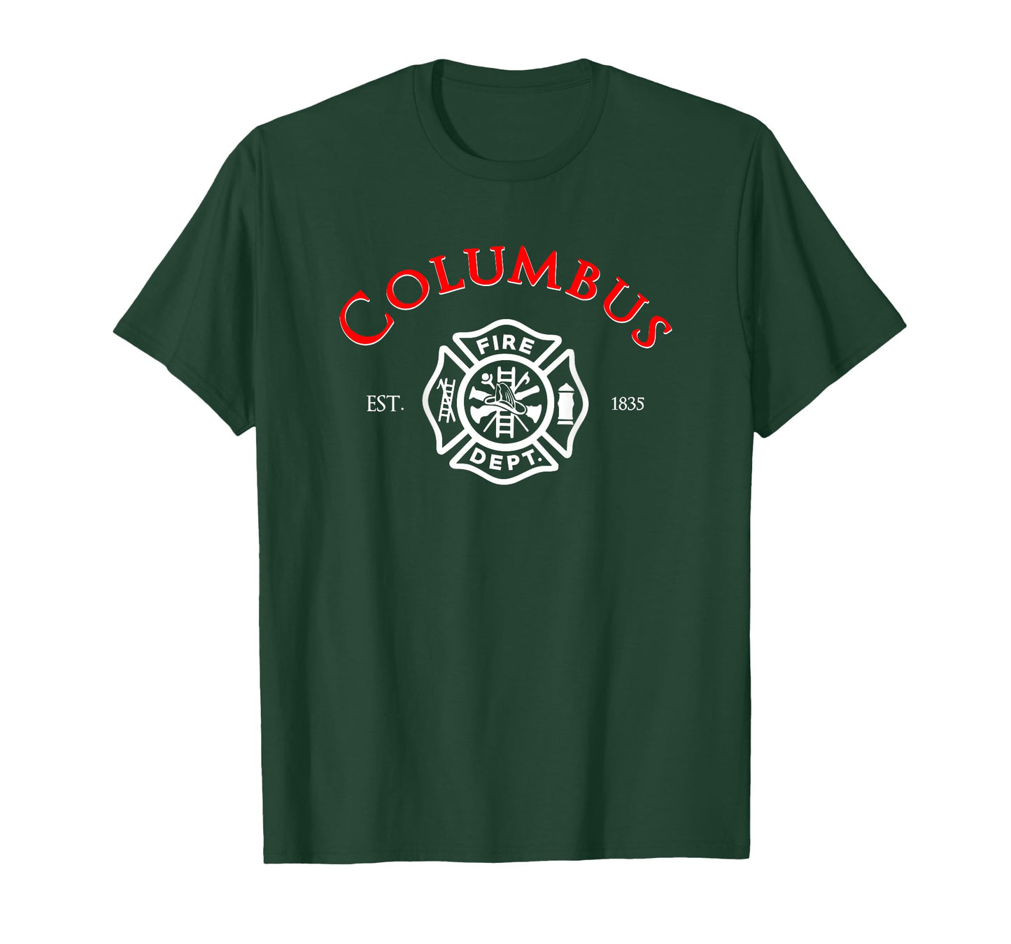 City of Columbus Fire Rescue Ohio Firefighter Duty T-Shirt