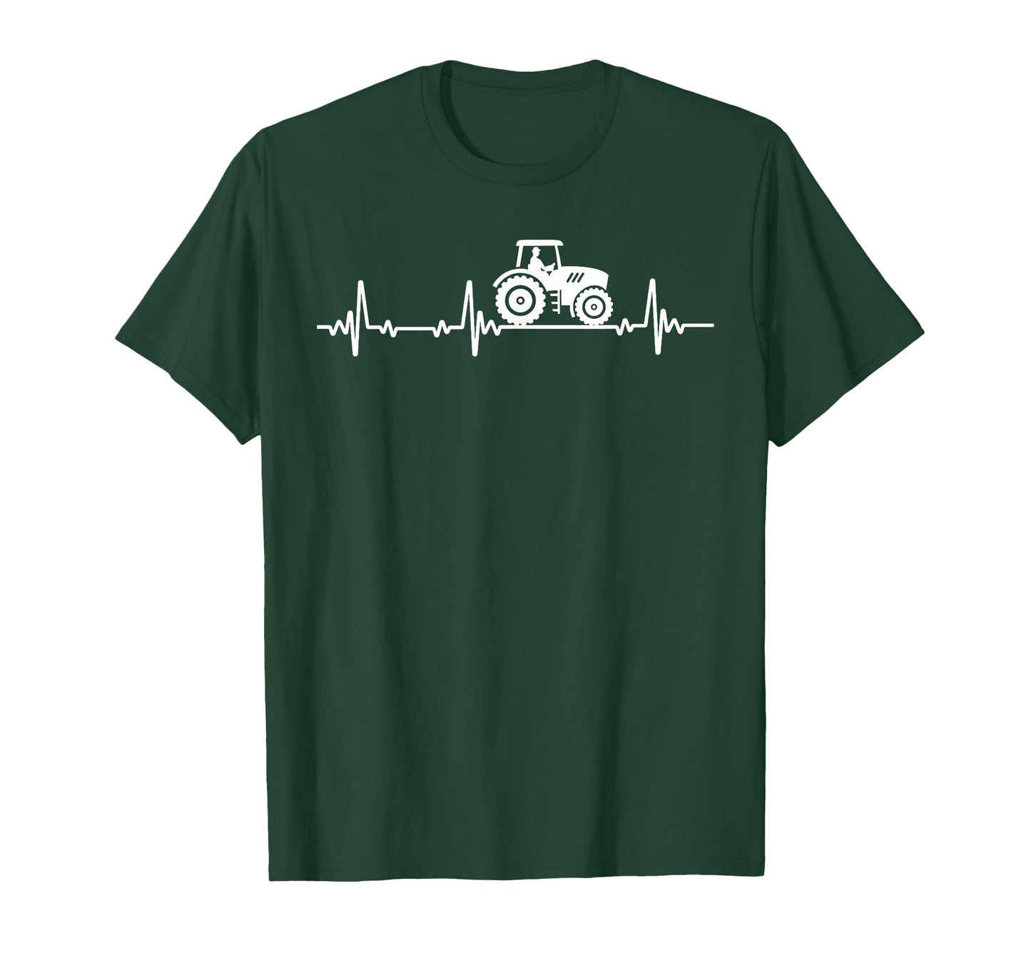 Farmer Tractor Heartbeat Farming For Men Kids Boys Farmers T-Shirt