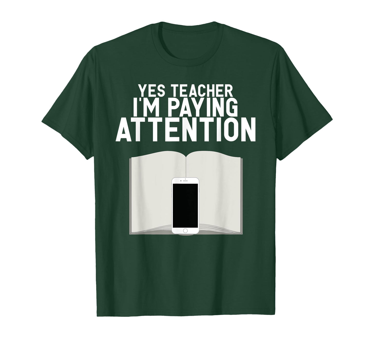 Yes Teacher I Am Paying Attention Funny Anti School Supplies T-Shirt