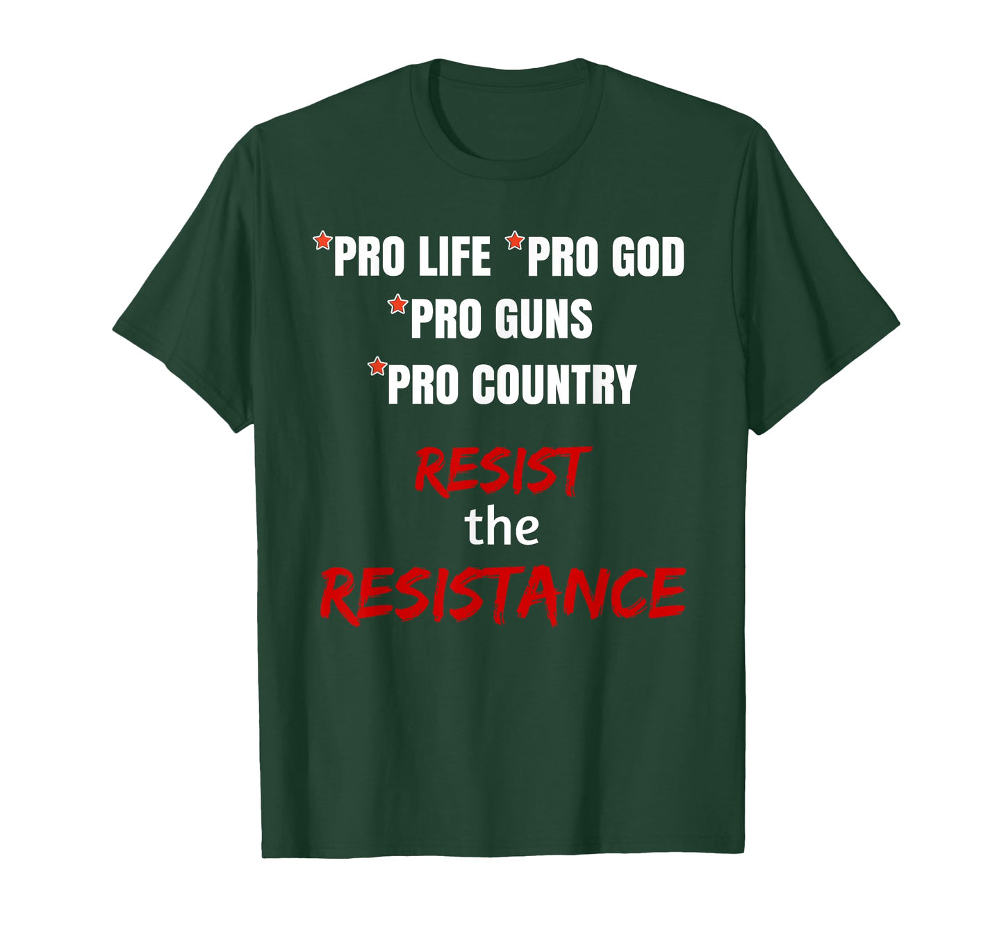 Pro Life Pro God Pro Guns Pro Country Resist the Resistance