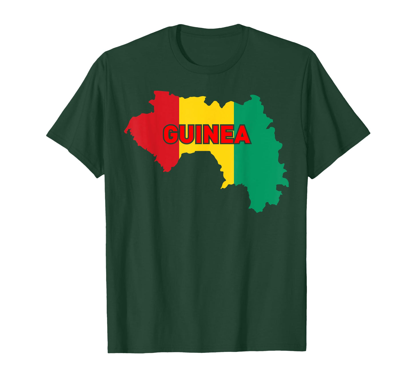 Proud Family and Patriotic Flag of Country Guinea T-Shirt