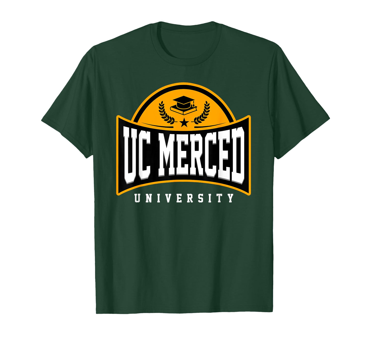 UC Merced University Arch Vintage Design Retro Men Women T-Shirt
