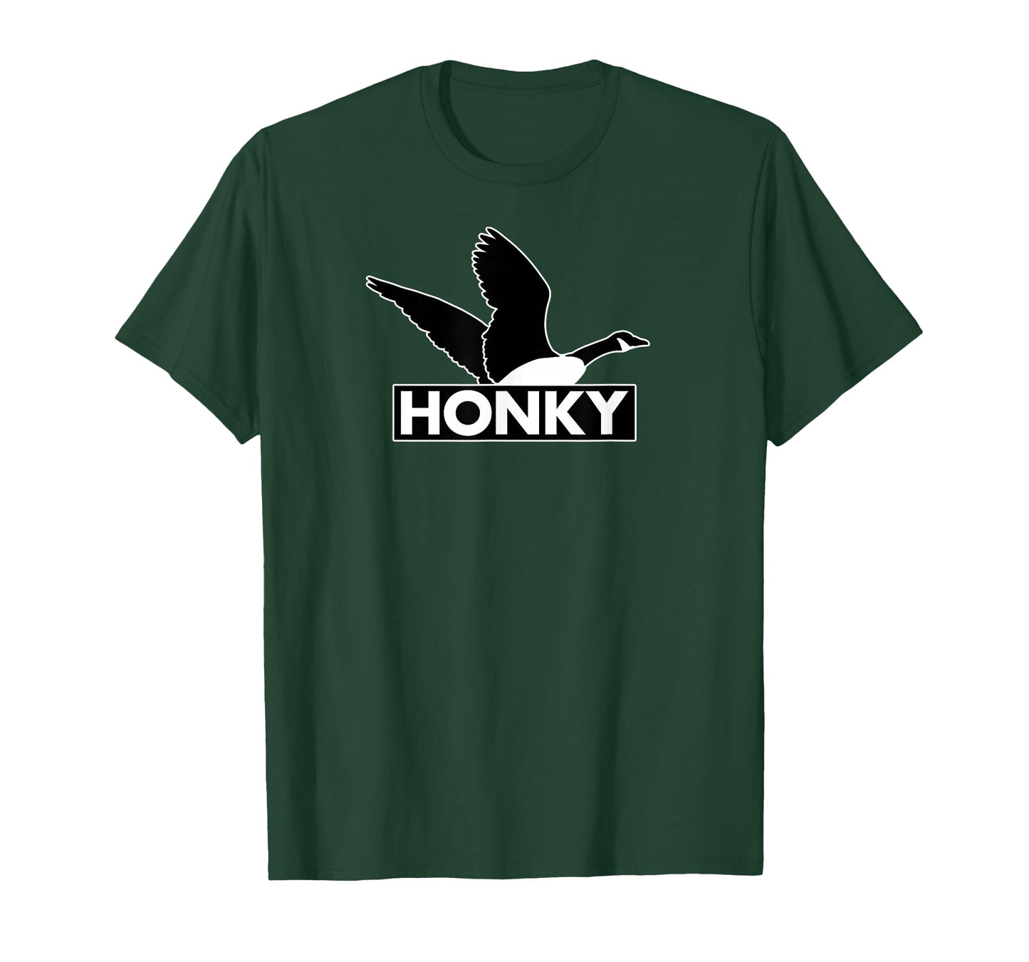 Honky - Humorous Canada Goose Silly Racism Pun Mens Womens T-Shirt