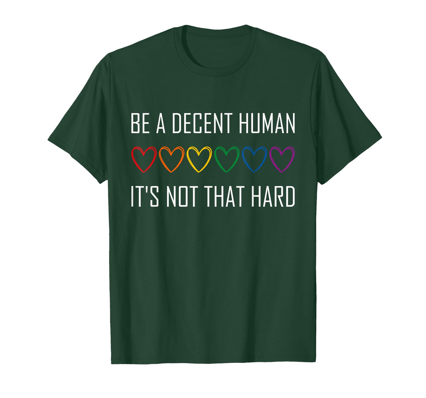 Retro Vintage Funny Be A Decent Human It's Not That Hard T-Shirt