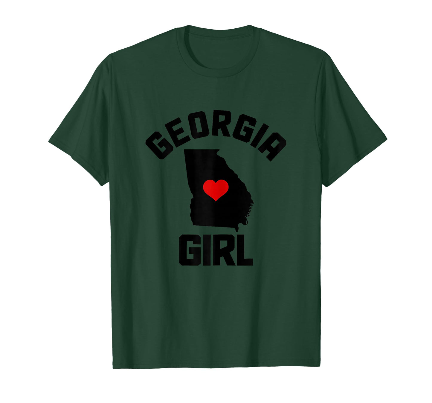 Georgia Heart State Map Girl T-Shirt