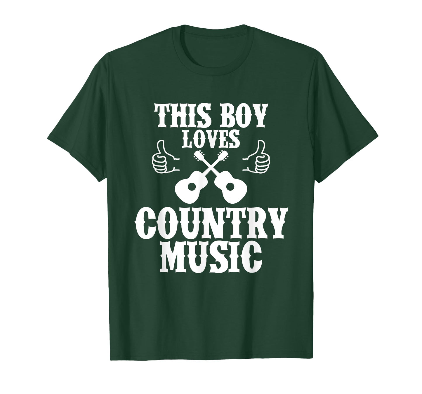 Country This Boy Loves Country Music Western US Campfire T-Shirt