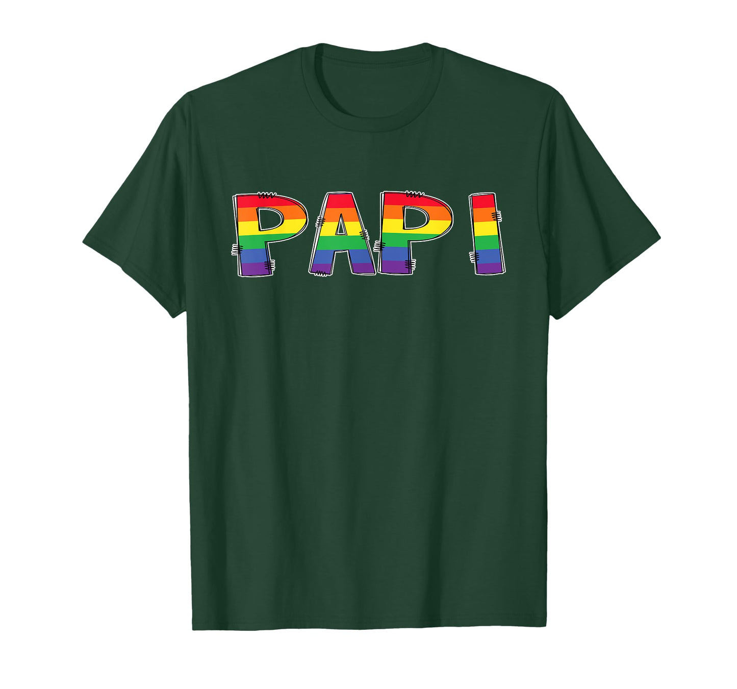 LGBT Pride Rainbow Daddy Papi Matching Family T-Shirt