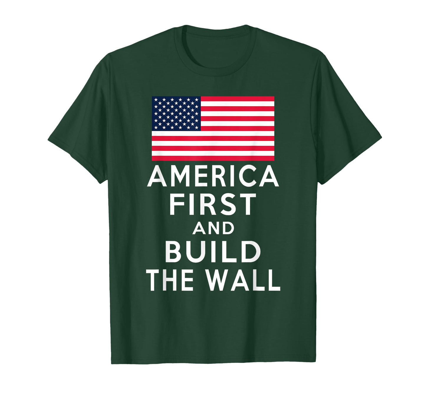 America Number One Again and Build a Wall Tshirt T-Shirt