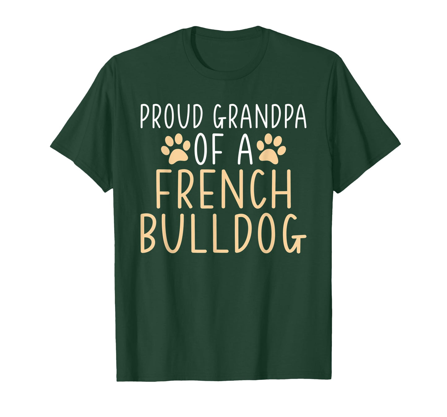 Proud Grandpa of a French Bulldog Frenchie Grandpa Men Women Kids T-Shirt