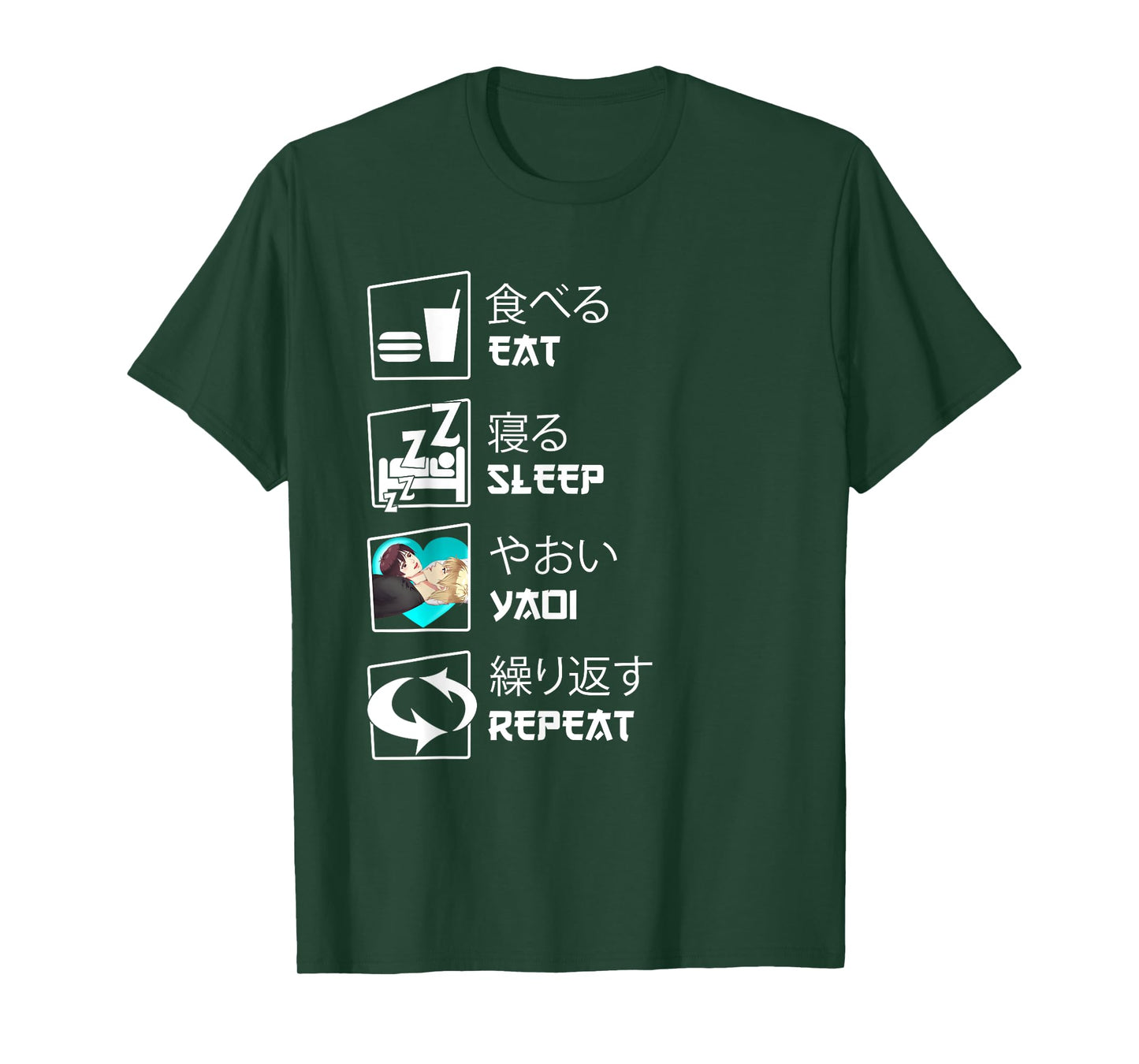 Eat Sleep Yaoi Repeat T-Shirt