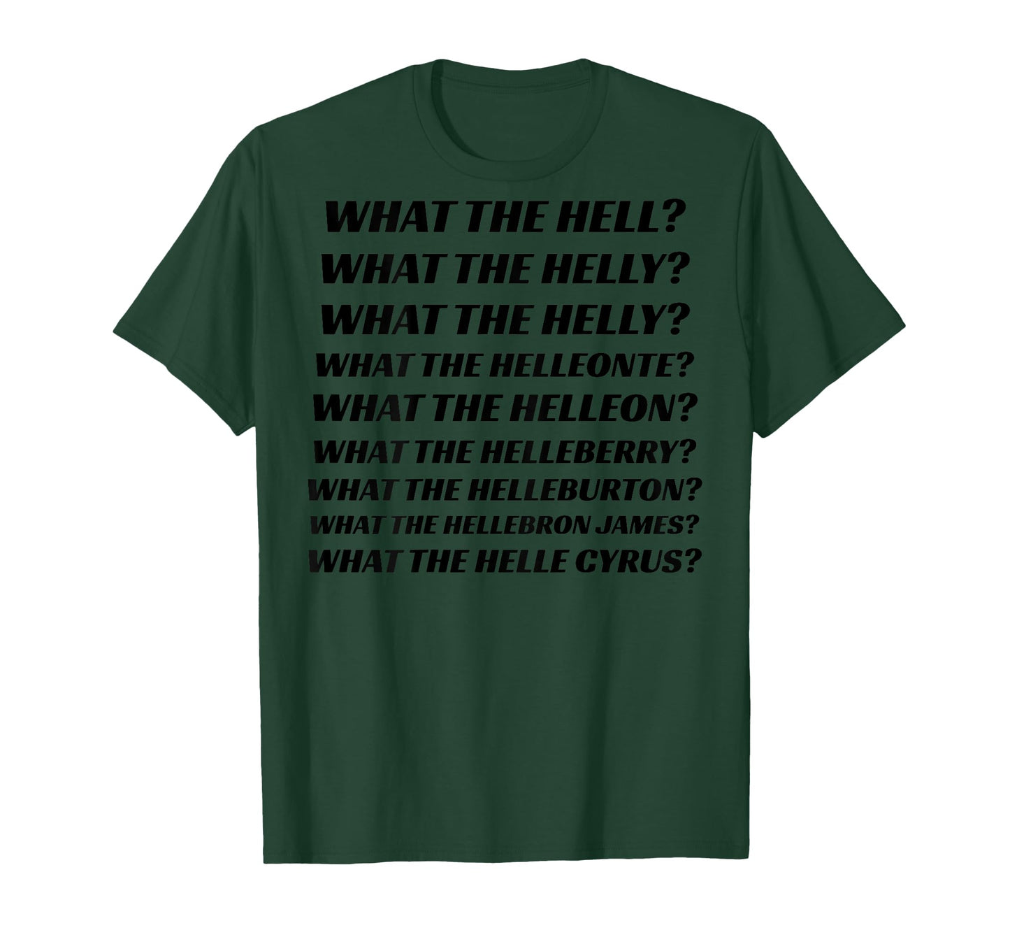 What The Hell What The Helly What The Helly (on back) T-Shirt