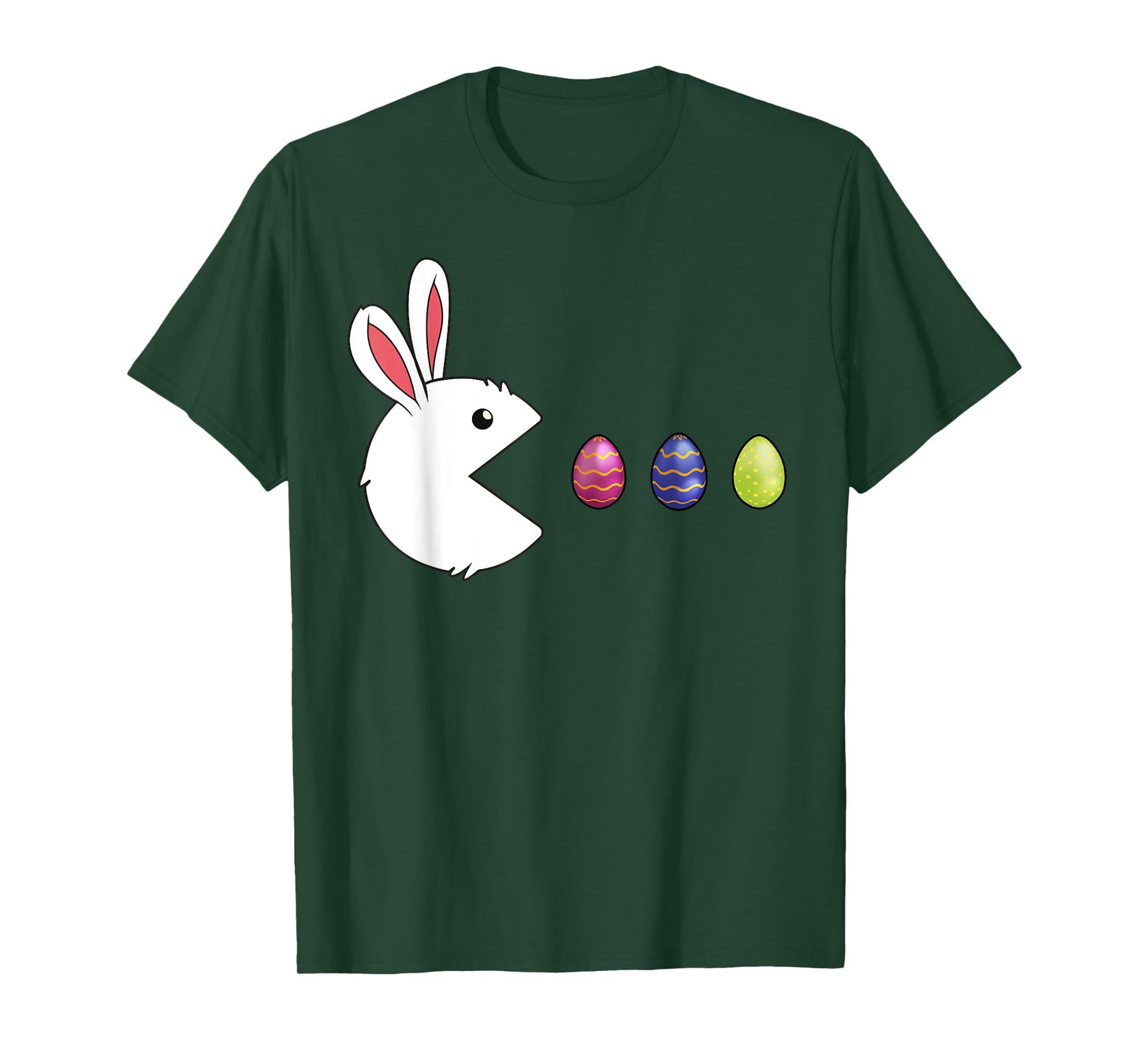 Bunny Eating Eggs Video Game Funny Easter day T-Shirt