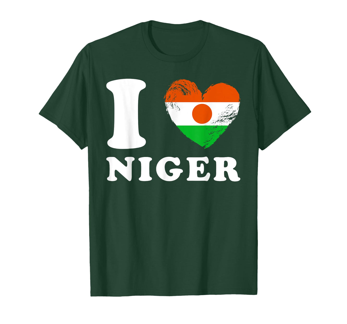 I Love Niger - Heart Flag Niger T-Shirt