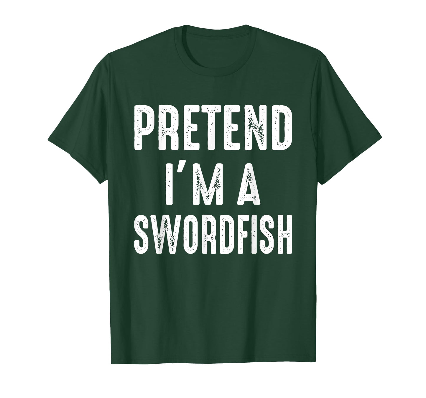 Pretend I'm A Swordfish Family Matching Halloween Costume T-Shirt