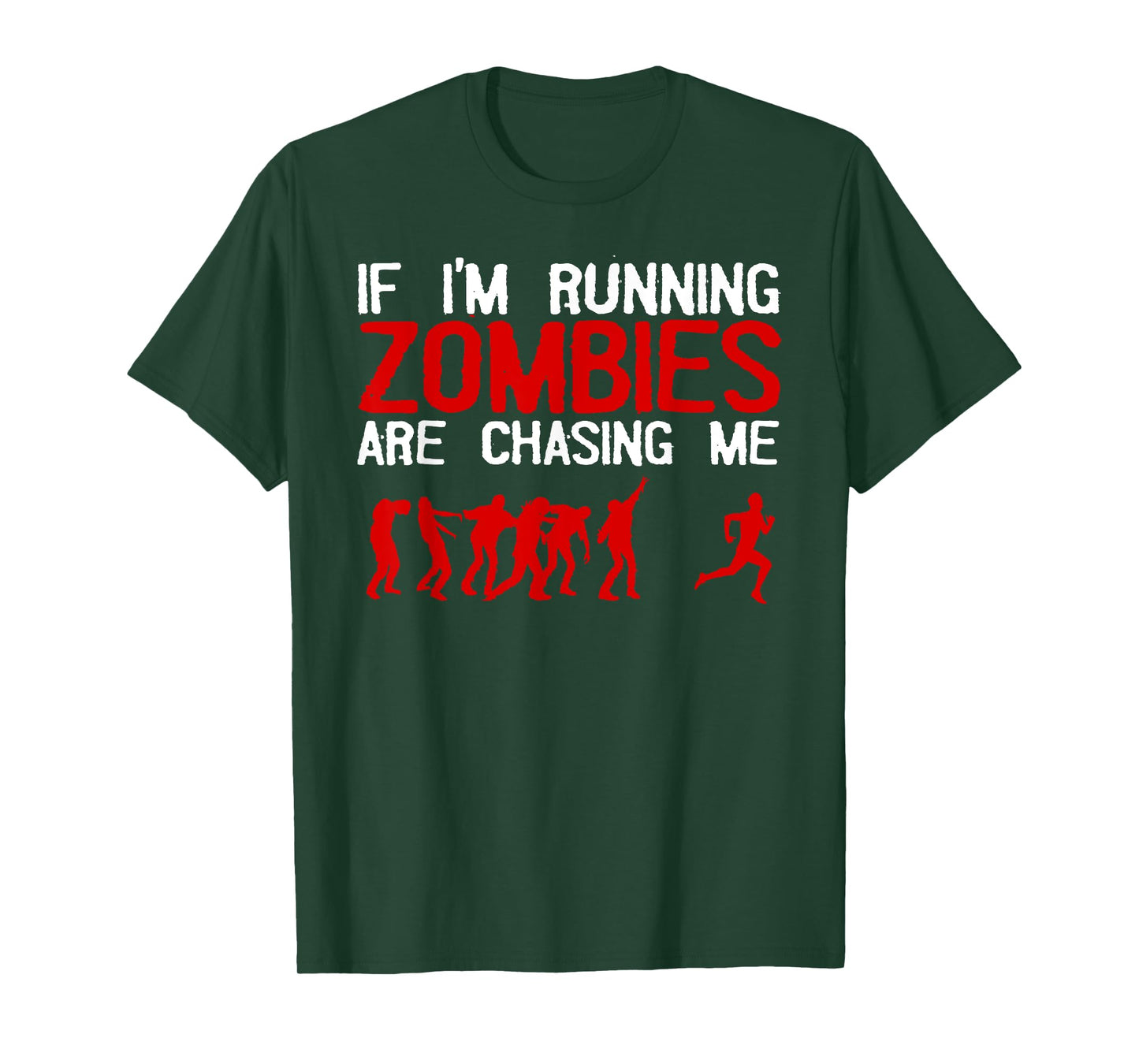 Zombie Running Design For Men Women Halloween Funny Running T-Shirt