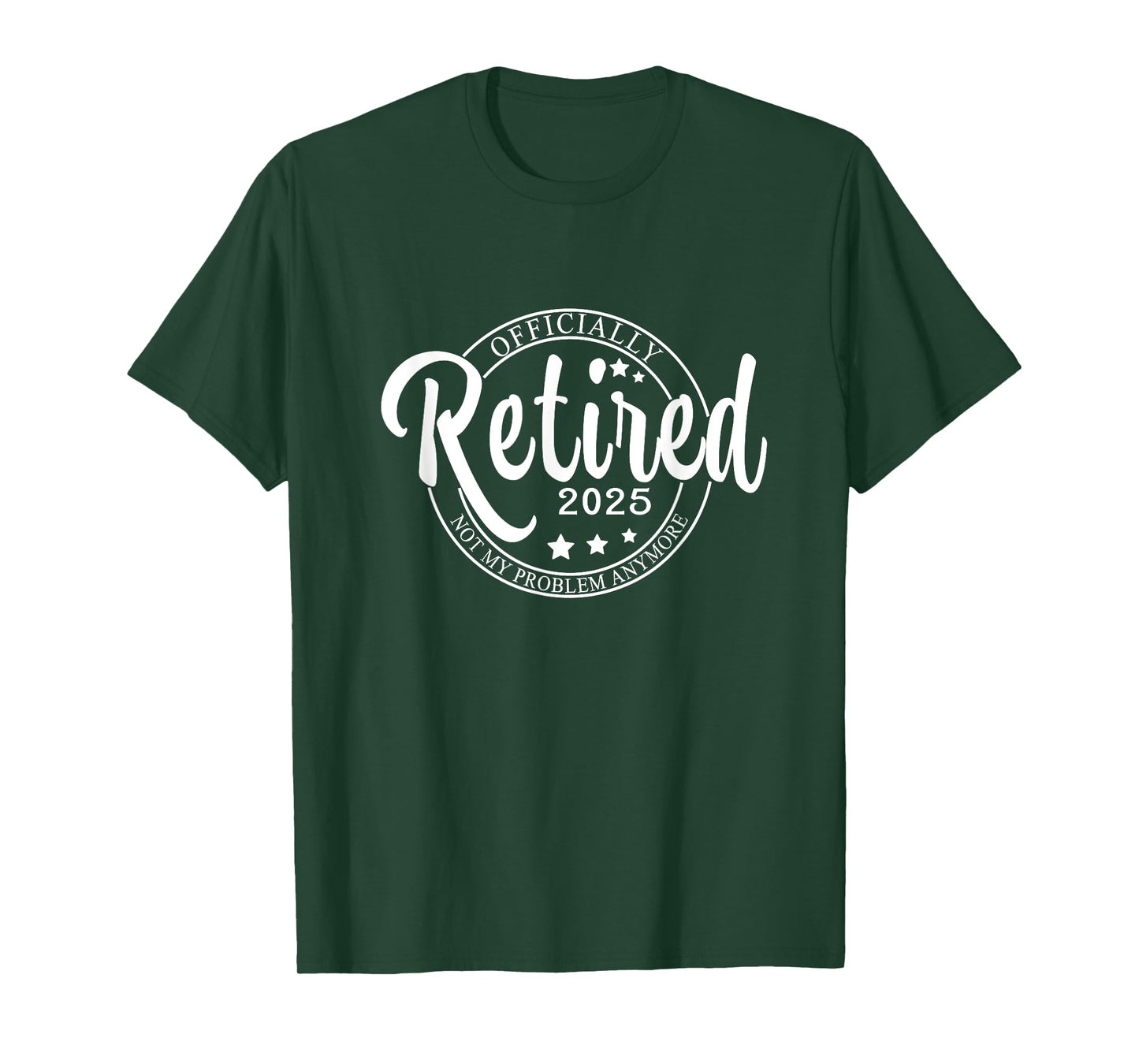 Officially Retired 2025,Funny Retired Retirement men women T-Shirt