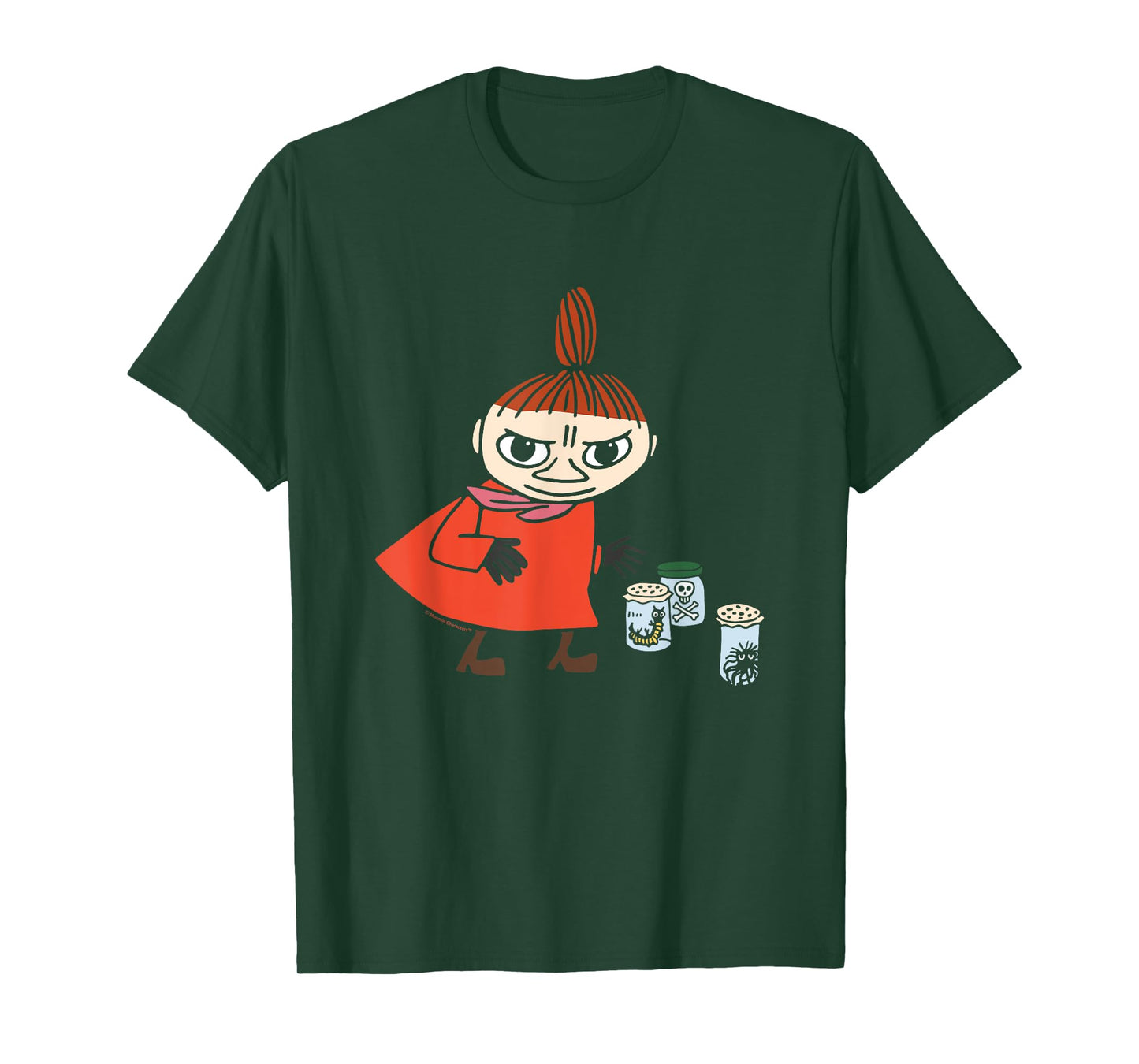 Moomin Little My Playing With Creepy Crawlies Spooky T-Shirt