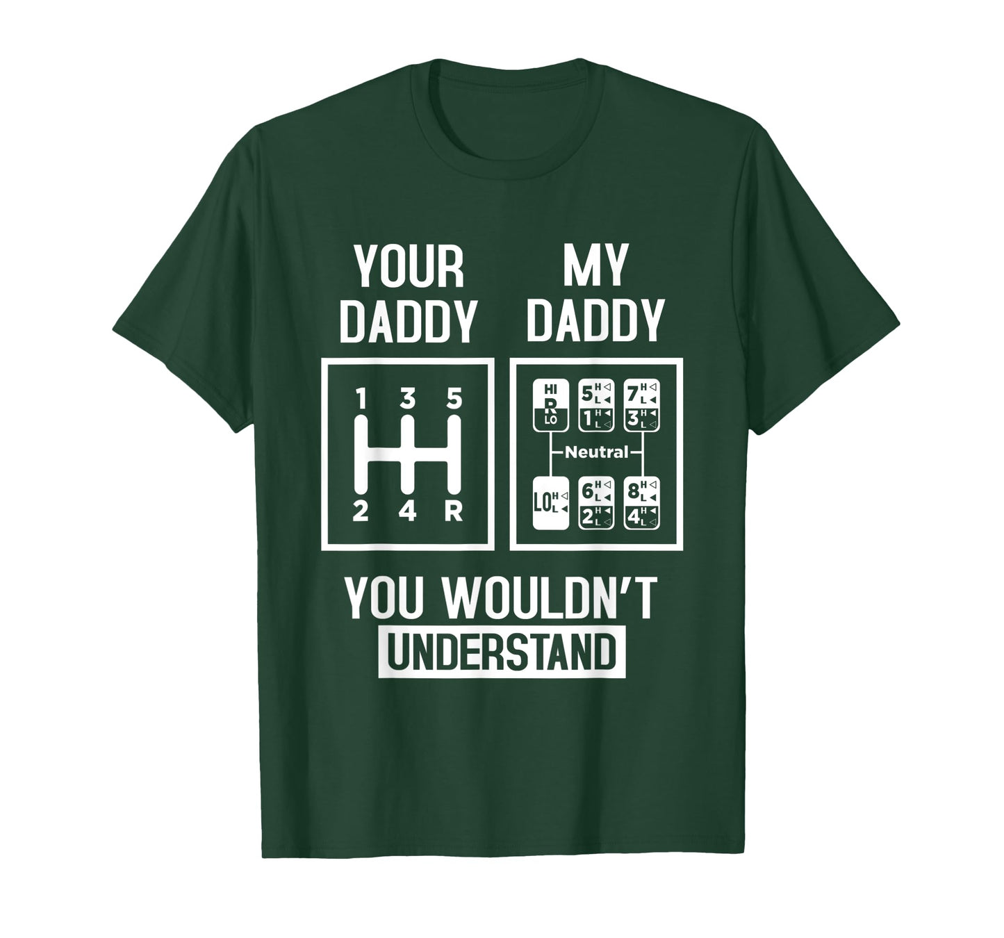 18 Wheeler Semi Truck Tractor Trailer Trucker Cool Dad T-Shirt