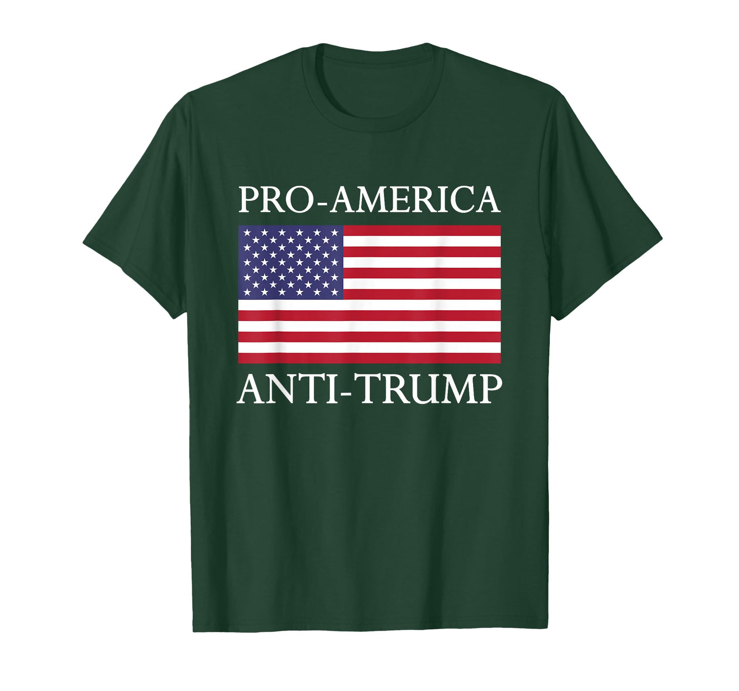 Pro-America Anti-Trump Shirt - American USA Flag Resist Women Kids Men T-Shirt