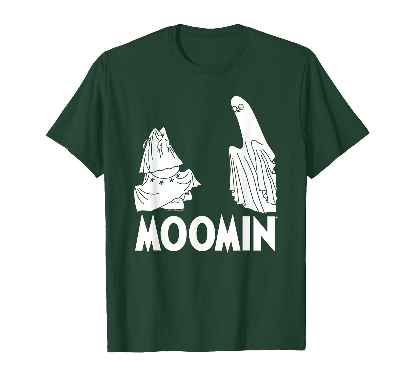 Moomin Moomintroll In Costume Scared By Ghost T-Shirt