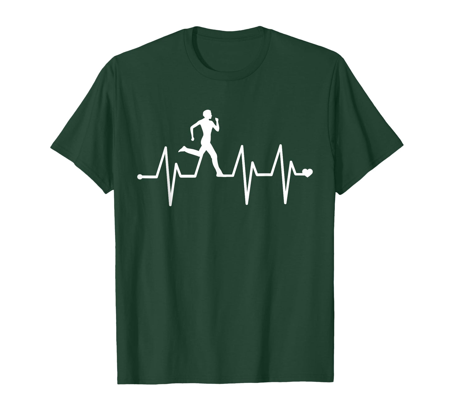Athletics Heartbeat Pulse - Funny Running T-Shirt
