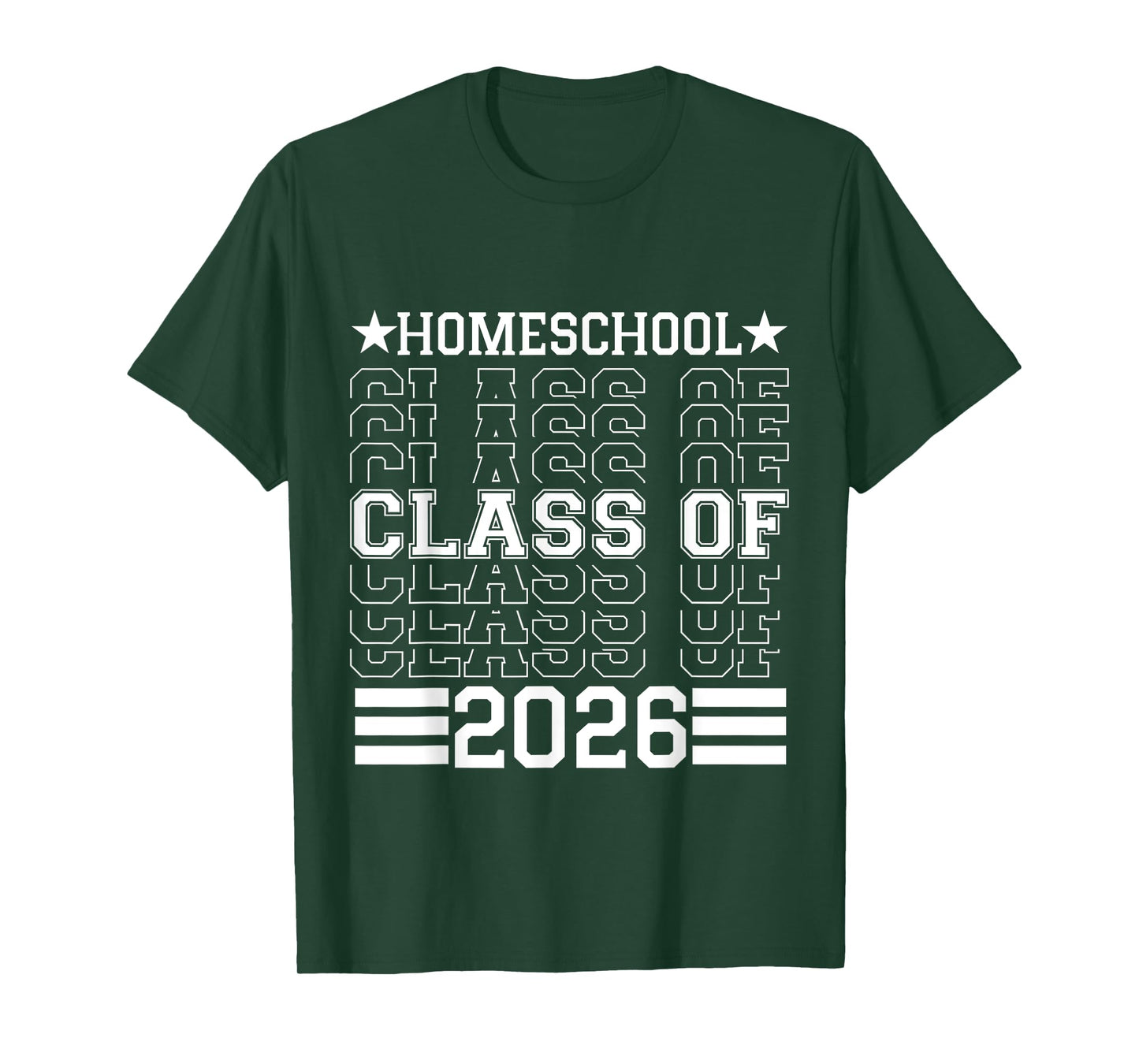 Homeschool Class Of 2026 Senior Graduation T-Shirt